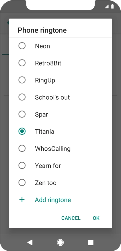 Press Add ringtone.