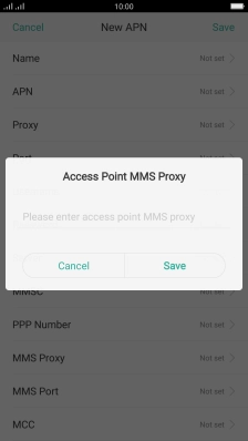 Key in 10.202.002.060 and press Save.
