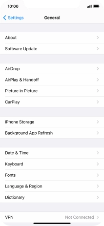 Press Software Update. If a new software version is available, it's displayed. Follow the instructions on the screen to update the phone software.