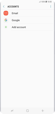 If this screen is displayed, you email account has been recognised and set up automatically. Follow the instructions on the screen to key in more information and finish setting up your phone.