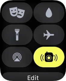 Press the flight mode icon to turn the function on or off. Press the flight mode icon to turn the function on or off.
