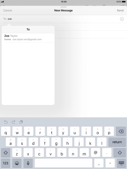 Press the required contact.