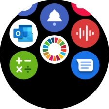 Press the email message icon.