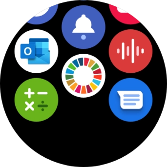 Press the email message icon.