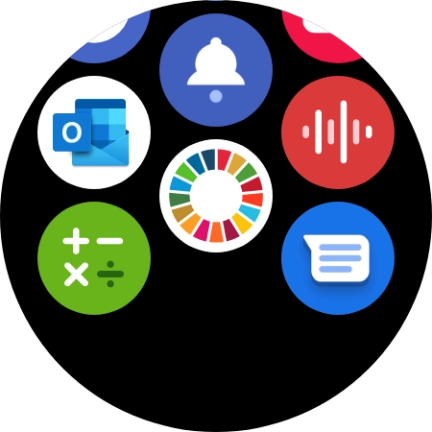 Press the email message icon.