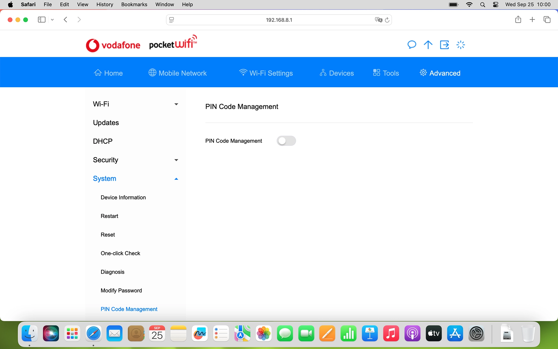 Click the indicator next to 