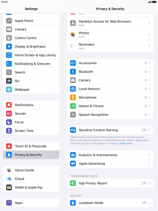 Press App Privacy Report.