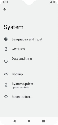 Press Reset options.