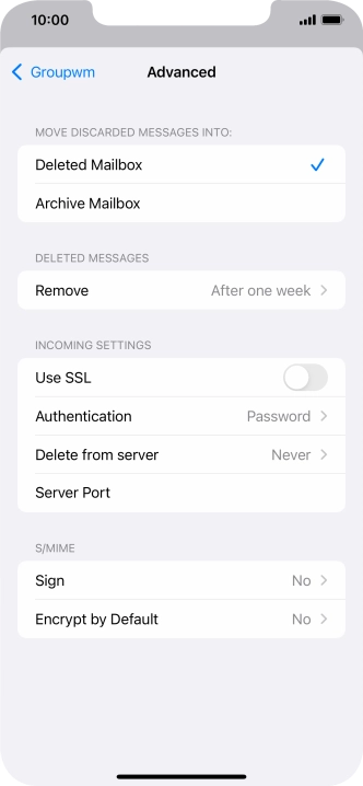 Press Authentication.