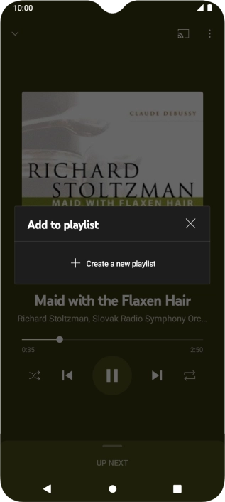 Press Create a new playlist.