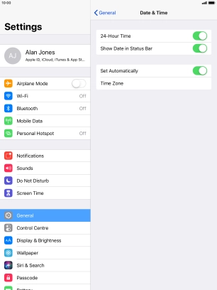 Press the Home key to return to the home screen.