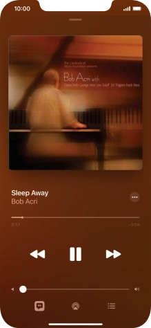 Press arrow right to go to the next audio file.