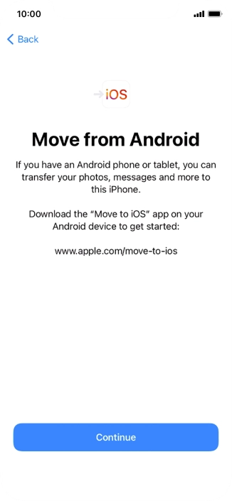 To transfer content to your phone, you need to install the app 