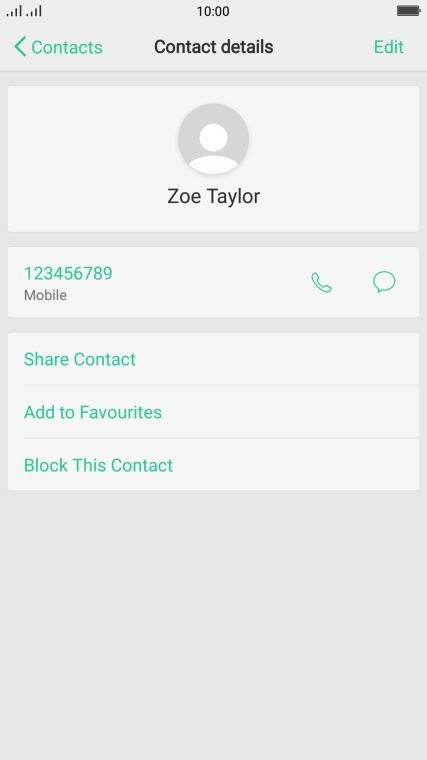 Press the Home key to return to the home screen.
