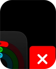 Press the close icon.