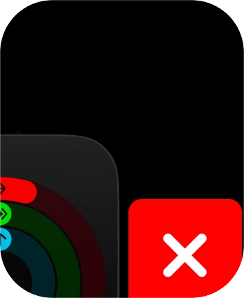 Press the close icon.