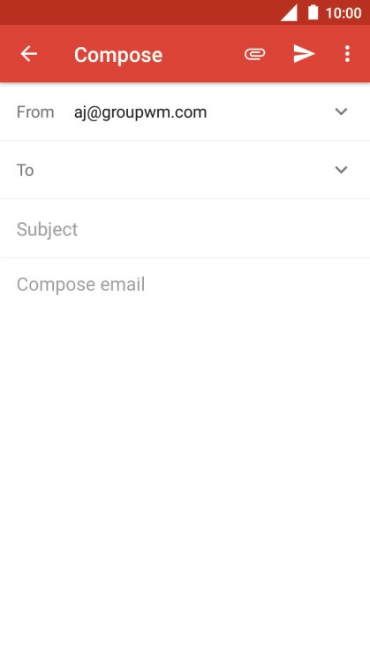 Press To and key in the first letters of the recipient's name.
