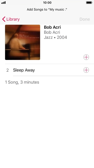 Go to the required category and press the required audio file.