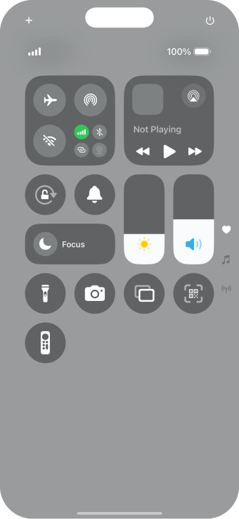 Press the sound mode icon to turn silent mode on or off.