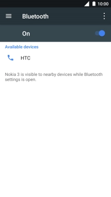 Press the required Bluetooth device and follow the instructions on the screen to pair the device with your phone.