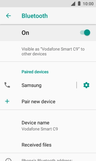 Press the Home key to return to the home screen.