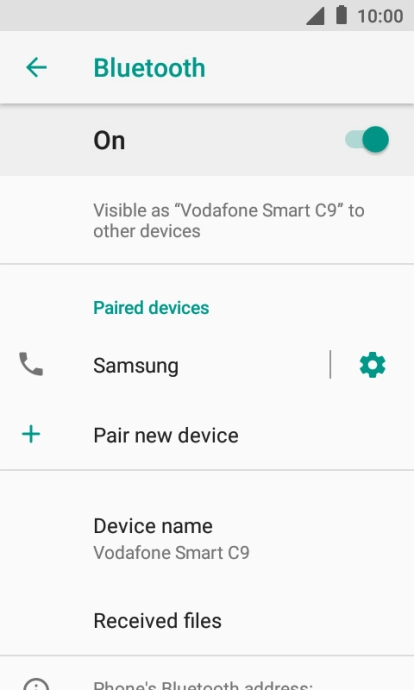 Press the Home key to return to the home screen.