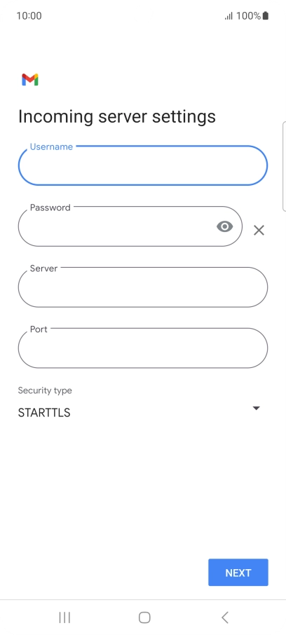 Press the field below 