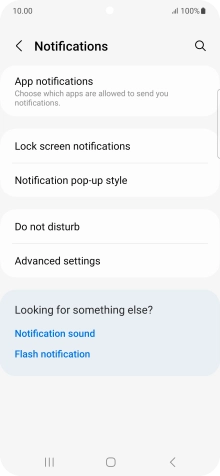 Press App notifications.