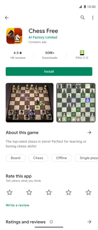 Press Install and follow the instructions on the screen to install the app.