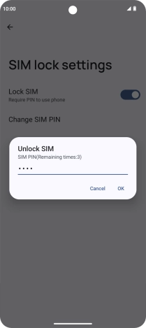 Key in your PIN and press OK. Key in your PIN and press OK.