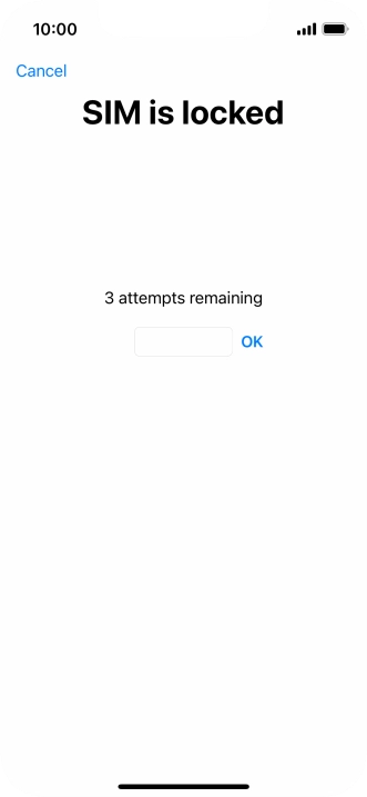 If your SIM is locked, key in your PIN and press OK.