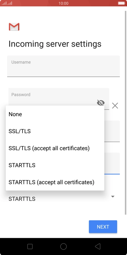 Press None to turn off the function.