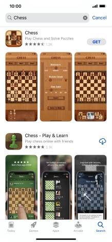 Press the required app.