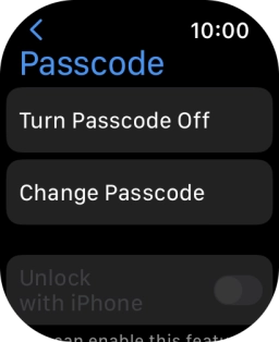 Press Turn Passcode Off and key in the current lock code.
