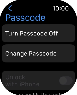 Press Turn Passcode Off and key in the current lock code.