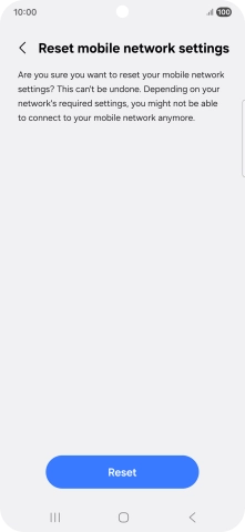 Press Reset. Press Reset.