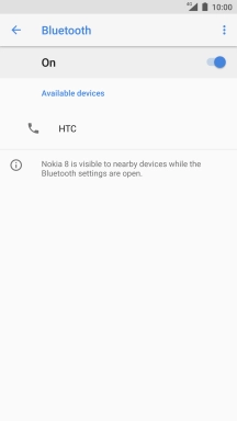 Press the required Bluetooth device and follow the instructions on the screen to pair the device with your phone.