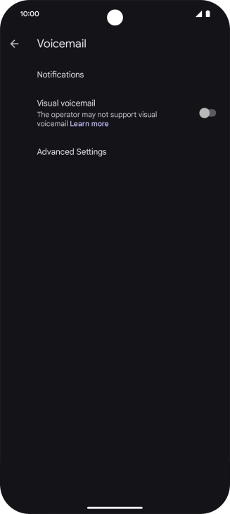 Press Advanced Settings.