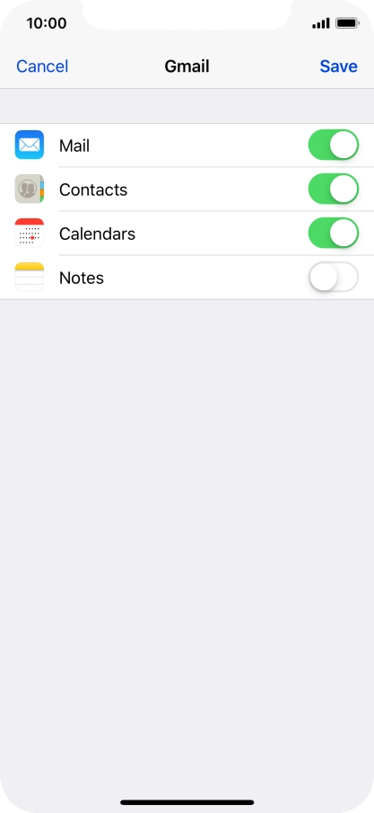 If this screen is displayed, you email account has been recognised and set up automatically. Follow the instructions on the screen to key in more information and finish setting up your phone.