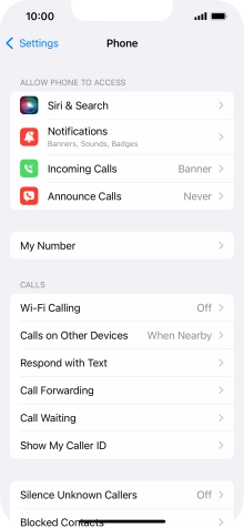 Press Wi-Fi Calling.