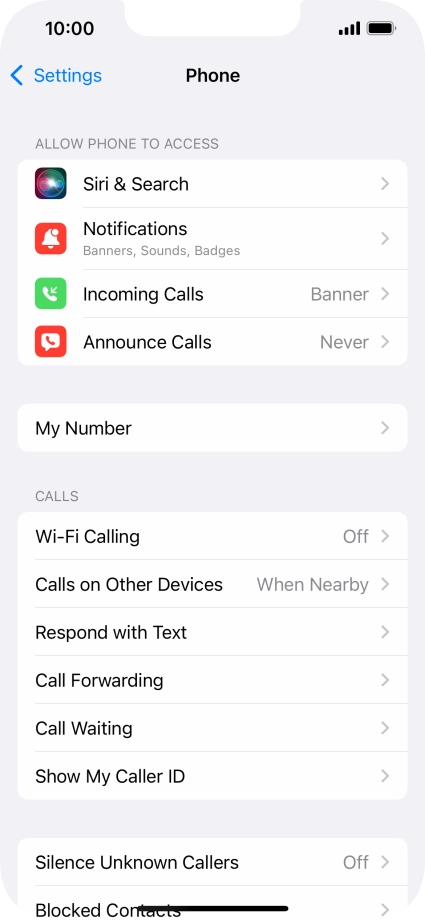 Press Wi-Fi Calling.