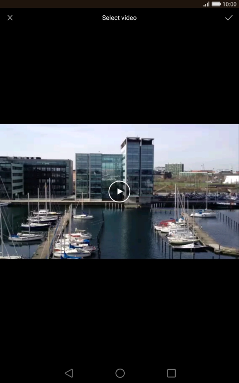 Press the confirm icon.