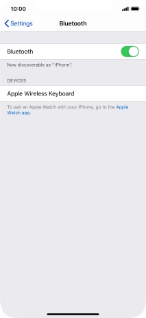 Press the required Bluetooth device and follow the instructions on the screen to pair the device with your phone.
