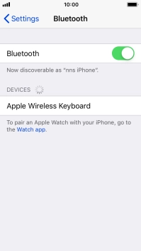 Press the required Bluetooth device and follow the instructions on the screen to pair the device with your phone.