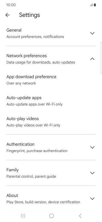 Press Auto-update apps. Press Auto-update apps.