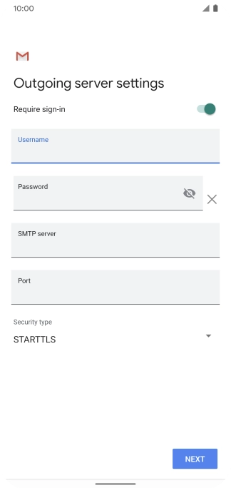 Press the field below 