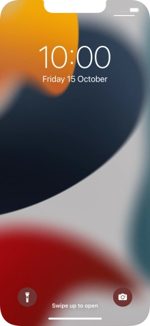 Slide your finger upwards starting from the bottom of the screen.