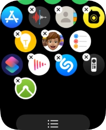 Press the delete icon next to the required app.