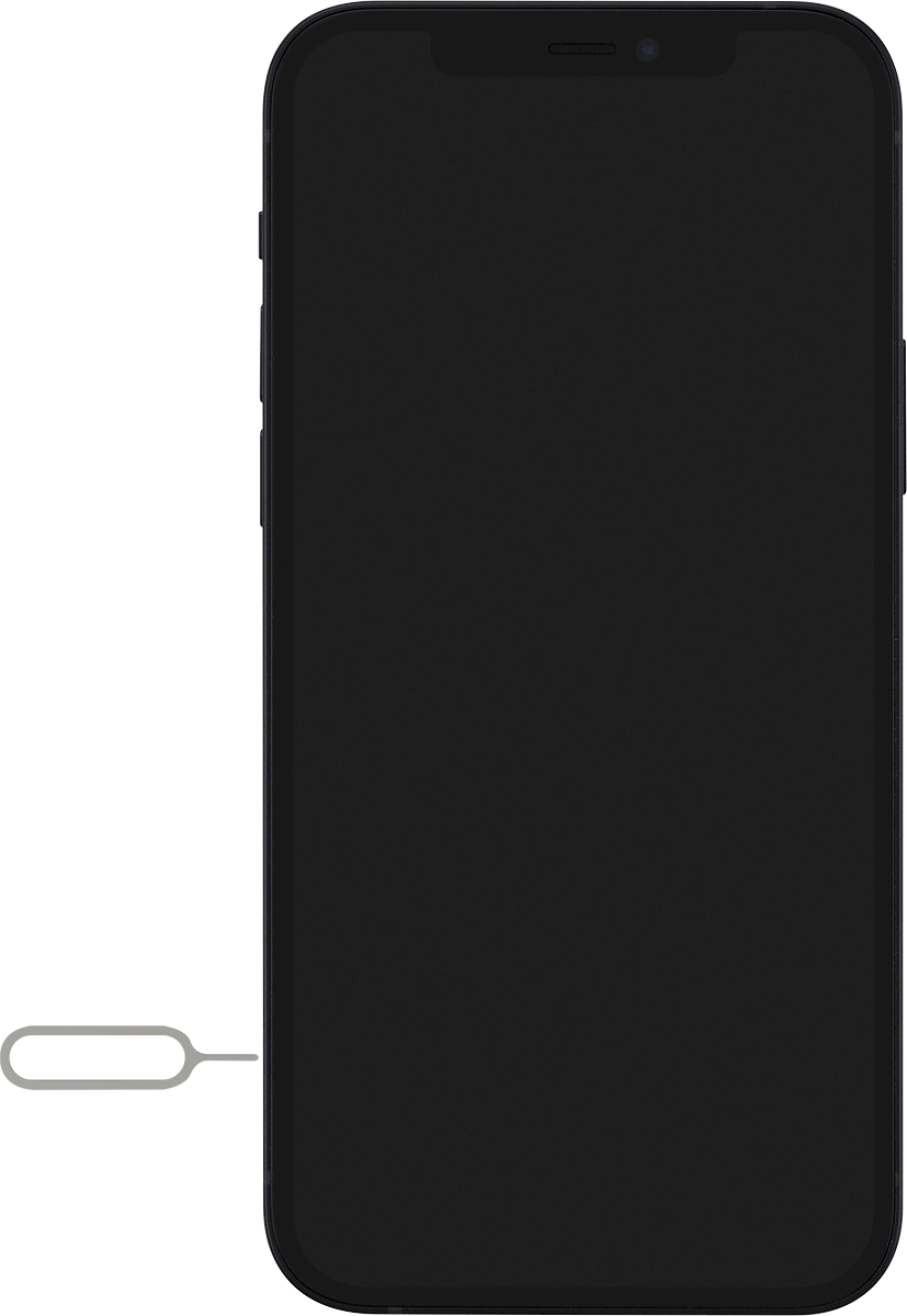 Find the opener for the SIM holder.