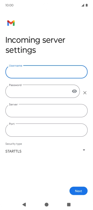 Press the field below 